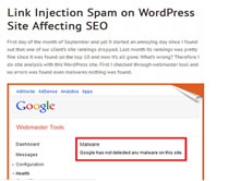 Link injection affecting SEO